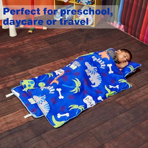 Tapis De Sieste Enfant Gamer 2-6 Ans – Douce Microfibre Avec Oreiller Amovible
