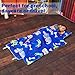 EVERYDAY KIDS Nap Mat with Removable Pillow - Roarin' Dinos - Carry Handle with Straps Closure, Rollup Design, Soft Microfiber for Preschool, Daycare, Travel Sleeping Bag - Ages 3-6 Years