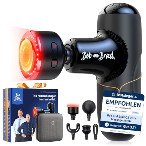 BOB AND BRAD Q2 Ultra Massagepistole mit Infrarot-Heizmassagekopf – Ansicht 1