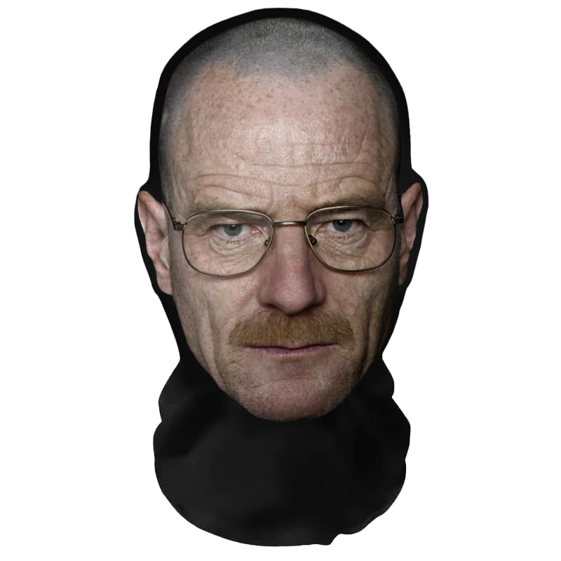 Lifelike 3D Printing Full Face Mask, Breathable, Lightweight and Comfortable, Great for Cosplay, Party, Halloween, Carnival and Events