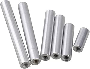 Amazon.com: 1pc M6 Round Aluminum Column, Post Rods M6×10/12/15/20/25 ...