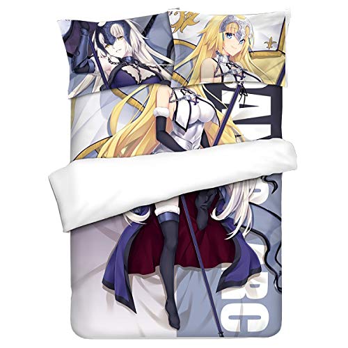 MXDFAFA Japanese Anime Fate Grand Order FGO Otaku Bedding Linen Bedding Set Bed Sheet or Duvet Cover