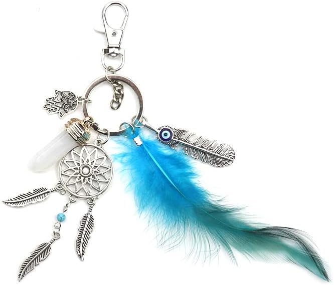 Mori Kamei Dream Catcher Buddha Hand Keychain Pendant Women's Fashion Tassel Bag Keychain Jewelry Accessories