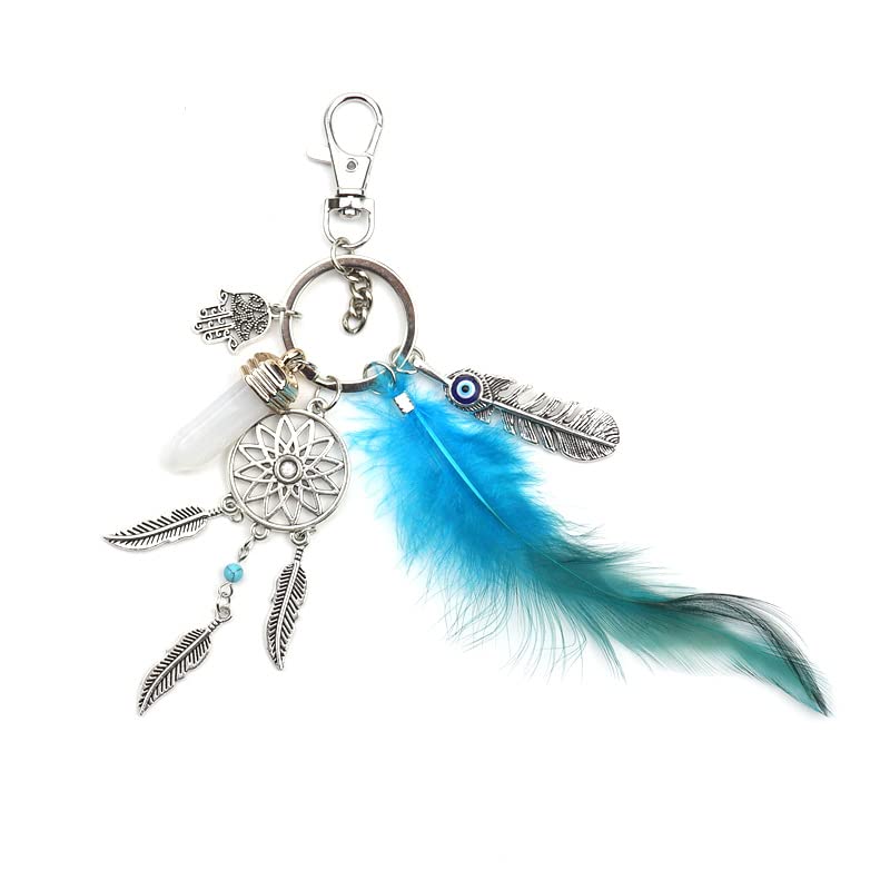 Mori Kamei Dream Catcher Buddha Hand Keychain Pendant Women's Fashion Tassel Bag Keychain Jewelry Accessories
