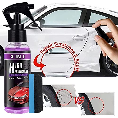 Zoxdo Car Spray - Zoxdo Ceramic Car Spray - Easy To Apply, 3 In 1 High Protection Fast Car Ceramic Coating Spray, 3.38Fl.oz (3.38Fl.oz/100Ml,1 Pack) #TOP3