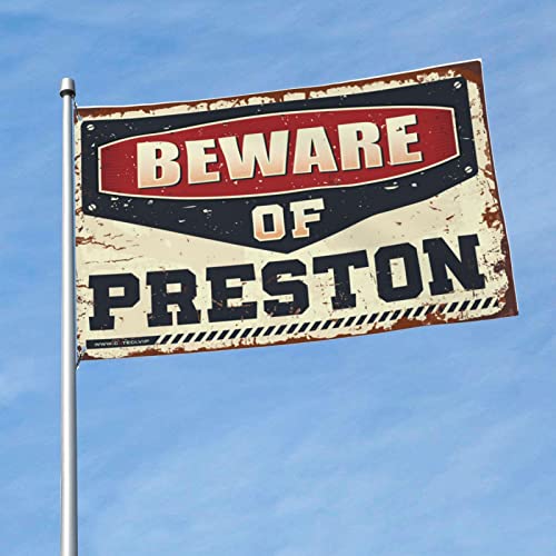 Bandera de Preston divertida de 152x244 cm para solucionar paredes vacías
