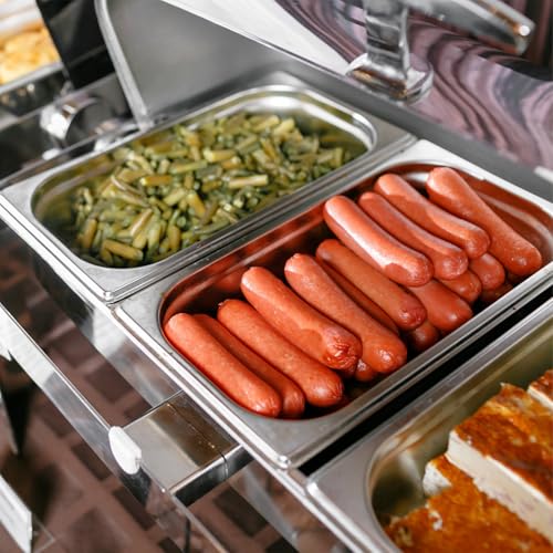 Bandeja de acero inoxidable Angoily con base estable para mesa de vapor 4