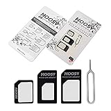 Micro-SIM zu Standard Sim 4-in-1 Sim-Adapter-Set f?r Nano-Sim- und Sim-Karte, Standard- sowie Klassik-Variante