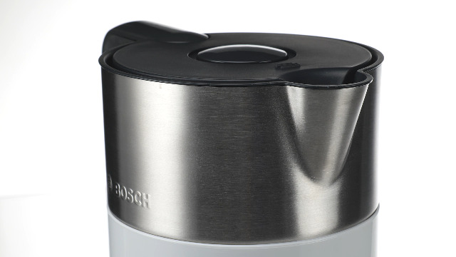 Bouilloire Bosch Styline TWK8613P - 2400W, 1.5L, Noir - Maintien Au Chaud Et Sécurité Optimale