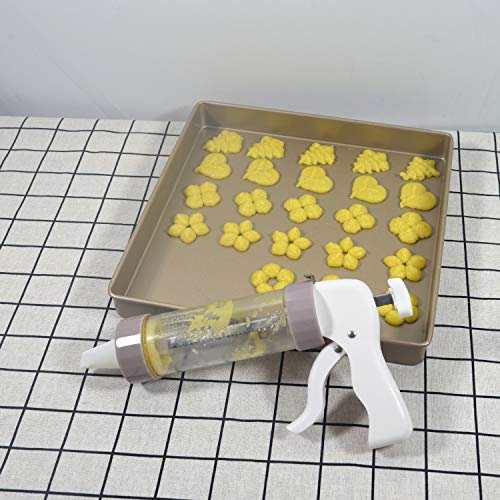 Luzen Cookie Press Gun Kit Good Grips Cookie Press Storage Case Baking Tool With 13 Disc Shapes Cookies Maker Set And 6 Icing Tips For Diy Biscuit Maker And Cake Decoration thumb #3