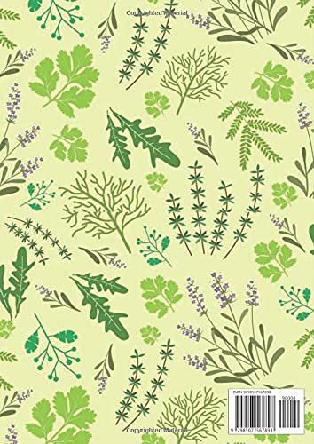 Miniatura 2 de A4 Lined Exercise Book with Margin 120 Pages Ruled Notebook Journal Pattern Herb Garden Design