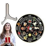 élémentaire : adoptez l'équilibre avec notre roue du calendrier , représentant la terre, l'air, le feu, l'eau et l'. Son symbolisme puissant en fait le complément parfait à n’importe quel espace. Décorez sans effort en installant le support et profitez de son design .