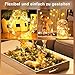 echosari 2 Stück Batterie Lichterkette mit Timer, 10M 100 LED Lichterketten Weihnachten mit 5 Modi DIY Silber Lichterdraht für Innen Außen Deko (Warmweiß)