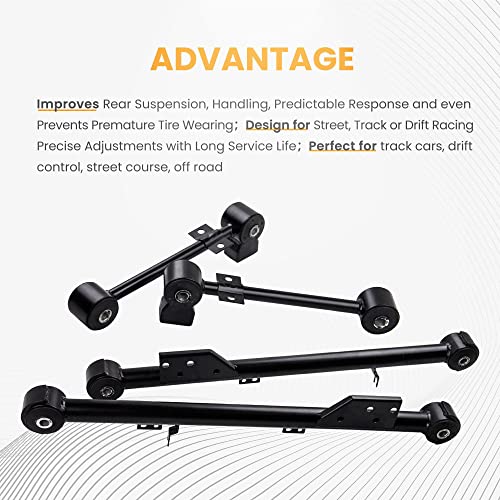 Set Of 4 Rear Upper Lower Control Arms For Infiniti Qx4 For Nissan Pathfinder 1997-2004 Trailing Arms Suspension 905-802 905-803 905-804 K660903 #TOP2