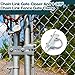 Shimeyao 2 Pcs Chain Link Fence Adjustable Galvanized Gate Latch Stopper Stop Fits for 1-3/8