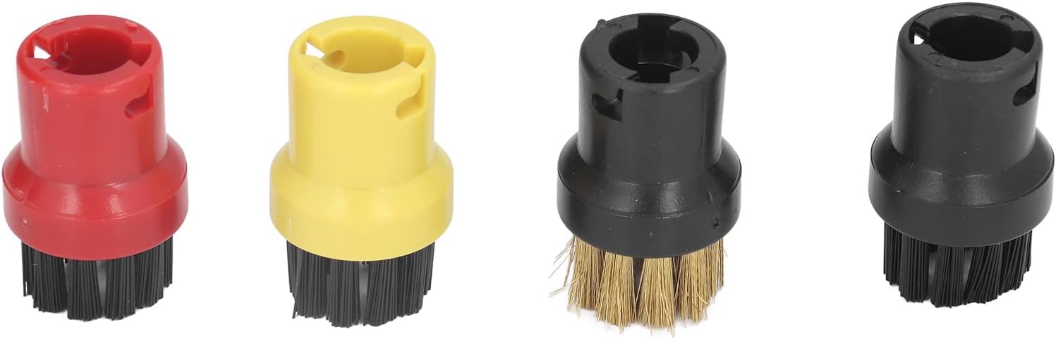 Round Brush Head for SC1 SC2 SC3 SC4 SC5 SC7, with ABS Nylon Copper Material, for Sink Countertop Faucet Oven Door Shower