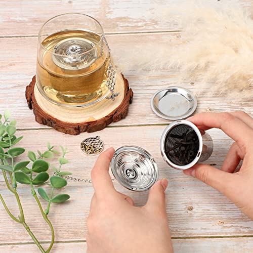 Tea Infusers For Loose Tea 3 Sets Loose Leaf Tea Steeper Tea Strainer Stainless Steel Tea Ball For Loose Tea Holder Tea Mesh Strainer Tea Filters With Drip Trays And Pendant (Bee Style) #TOP4