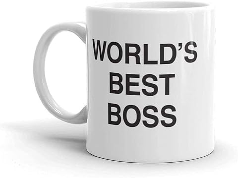 World's Best Boss Mug - 11oz Office Coffee Mug - Funny Gift for Boss - Coworker 