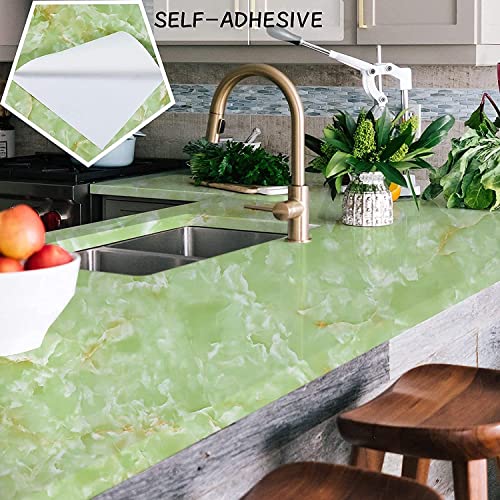 Image of Barebeauty 60 x 200 cm Kitchen Wallpaper, Self Adhesive Oil Proof Waterproof Wall Sticker for Kitchen, Anti-Mold Heat Resistant Backsplash Wall Covering (Pack of 4, 51.68 Sq. Ft. Approx)