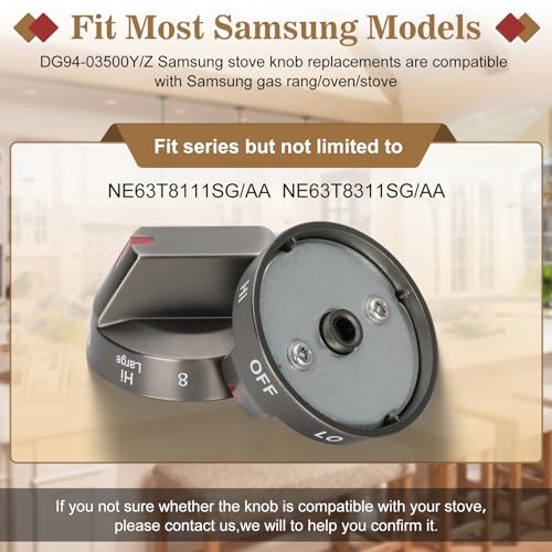 image for Casmer DG94-03500A/Z (4PCS) for Samsung Stove Knob Replacement, DG94-0