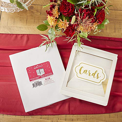 Kate Aspen Gold Frame Collapsible Acrylic Gift Card & Money Box, One Size (18198NA) by Kate Aspen - Image 3