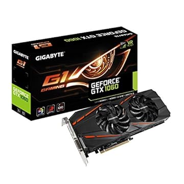 Gigabyte Placa de vídeo GeForce GTX 1060 G1 Gaming 3GB GDDR5 (GV-N1060G1GAMING-3GD)
