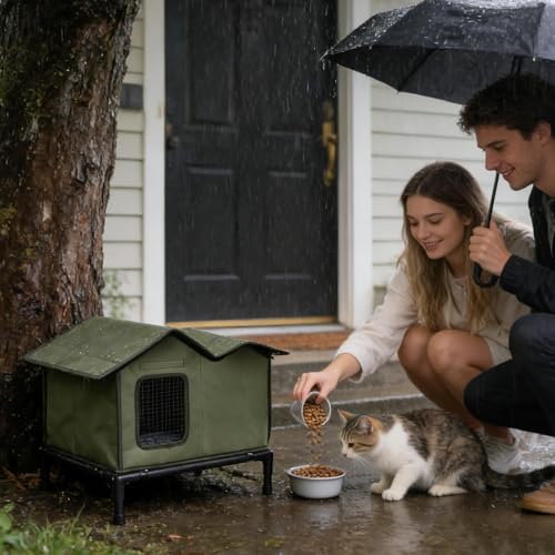 Abri pour chat résistant au froid pour protéger les chats errants - 3