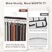 Belt Hanger for Closet, Sturdy Wood Belt Rack Closet Accessories with 14 Hooks Belt Organizer for Closet Organizers and Storage Max 42 Belts-Mahogany 1 Pack