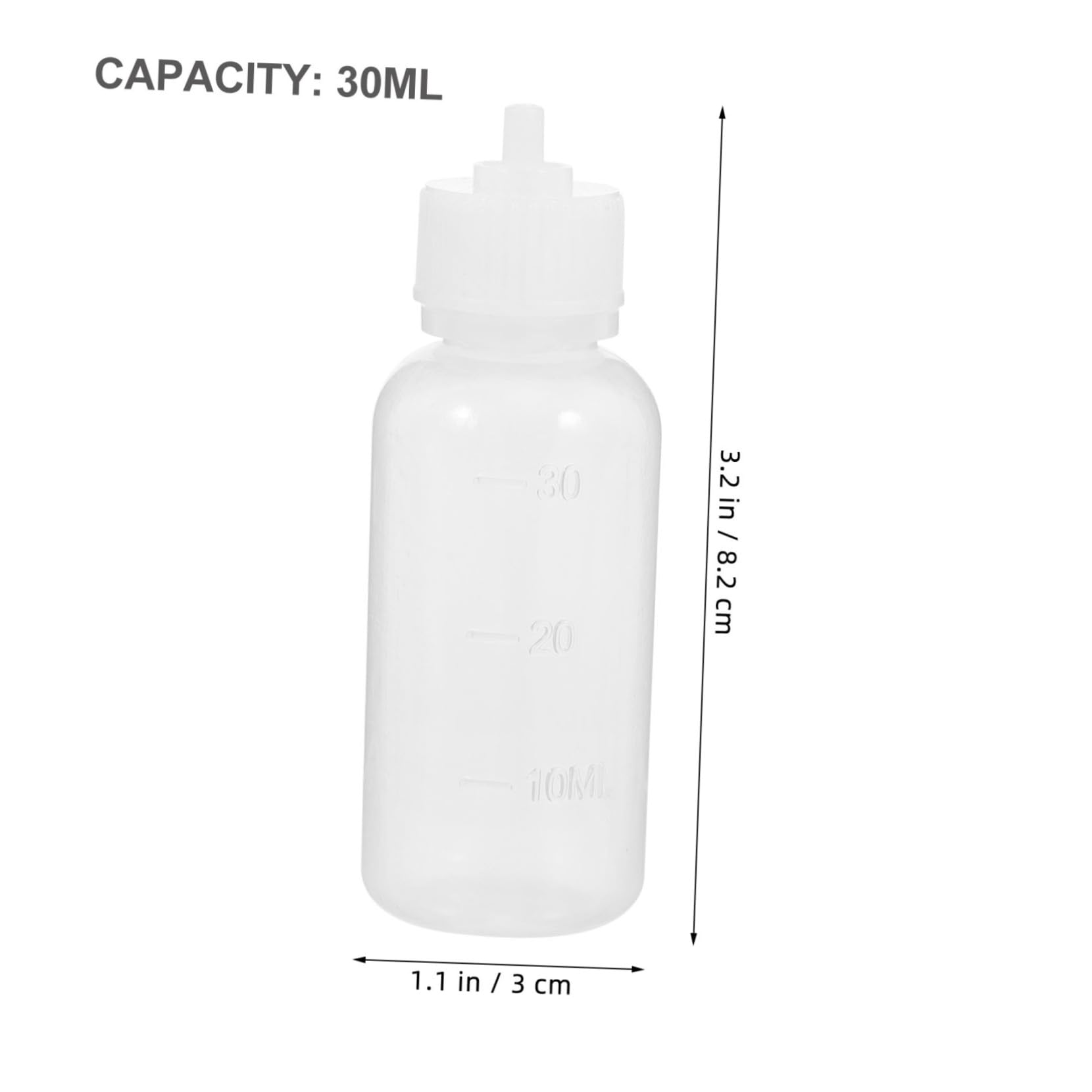 KICHOUSE Glue Bottle Set Reusable Needle Nose Bottle Fine Tip for Diy Projects Household Use