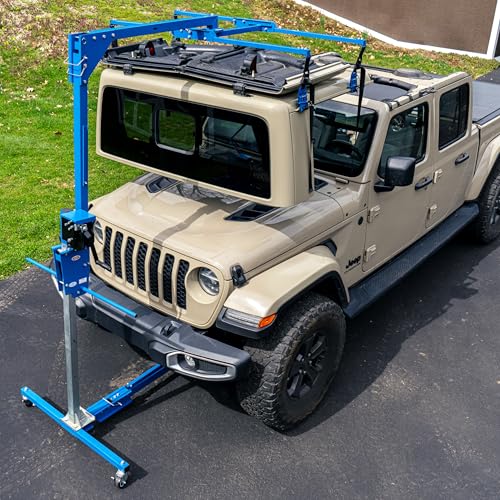 Image of EZLIFT Hard Top Remover Lift for Gladiator JT and 2019 - Up JLU, One-Person Removal System, Remove Hardtop in Minutes, Patent Pending
