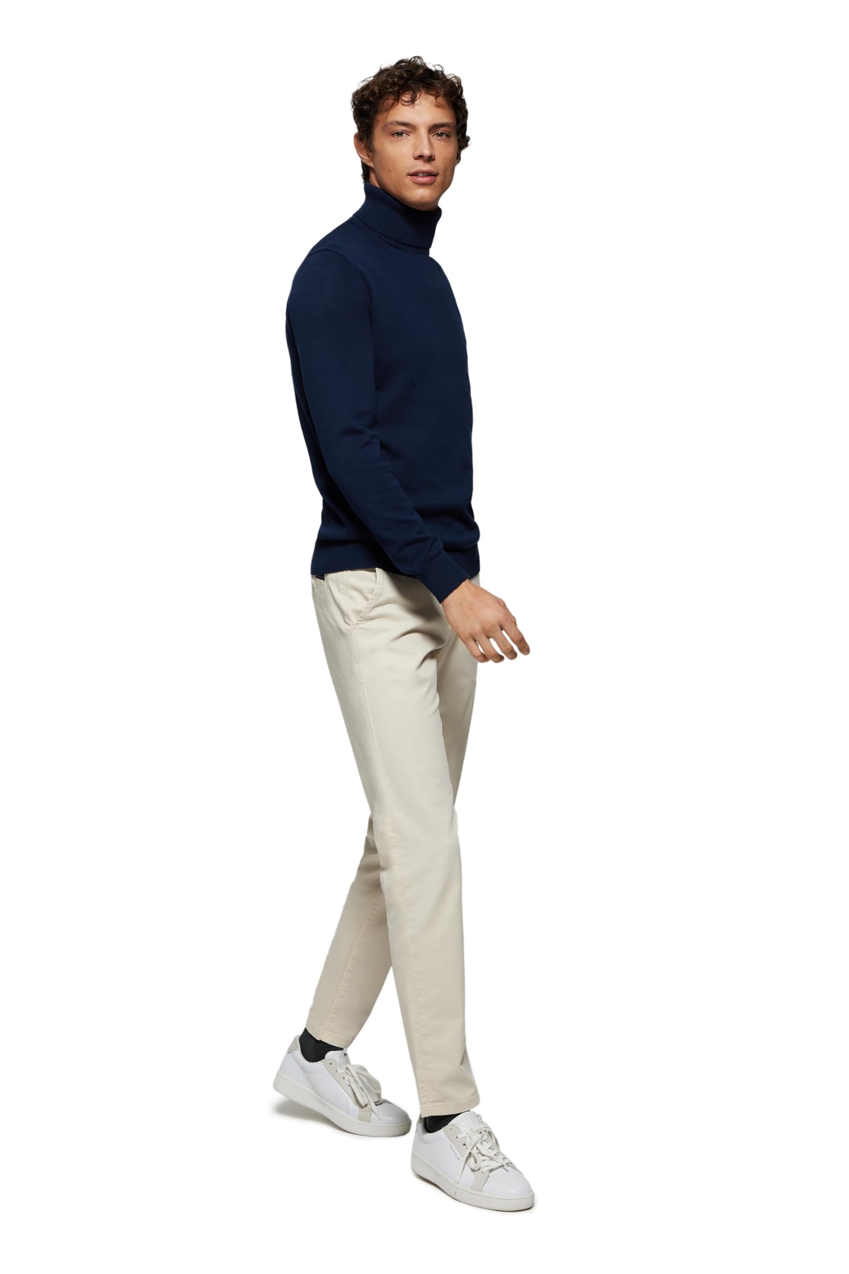 Polo Club Jersey Cuello Alto para Hombre con Logo Bordado 100% Algodón - Coton Suéter