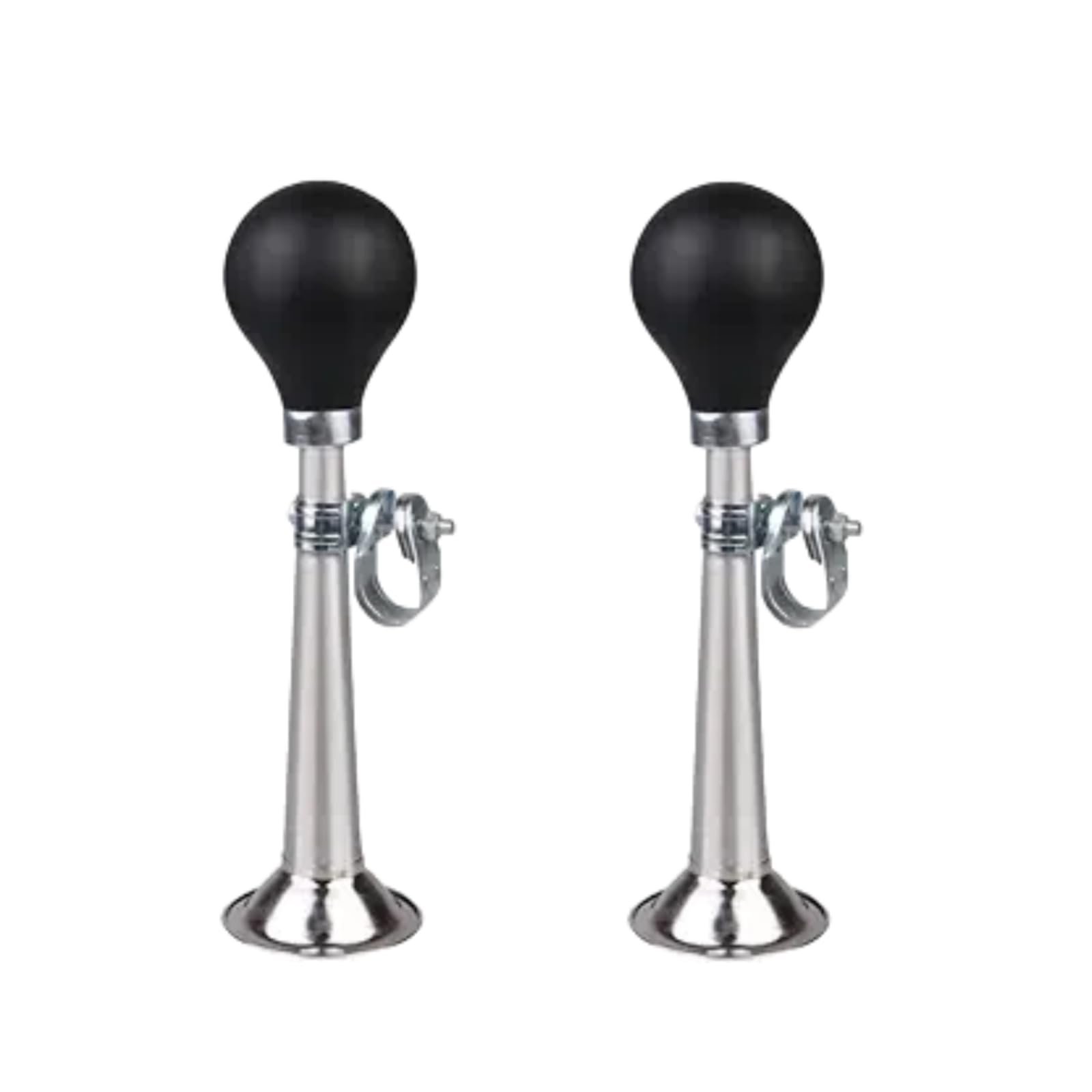 2Pcs Black Bicycle Bike Bugle Horn Bell Metal Air Horns Clown Horn for Bicycle Golf Cart Bike Horns Accessories
