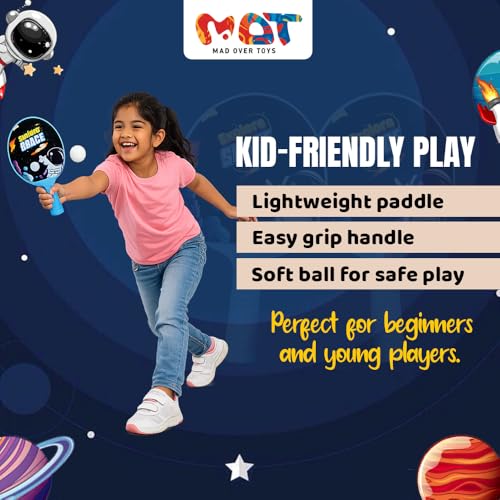 Image of My First Table Tennis Set for Kids|Tabletop Ping Pong Trainer with 2 Bats, 2 Balls & Net |High-Speed Indoor Sports Toy for Hand-Eye Coordination & Active Play for Boys & Girls Ages 3+