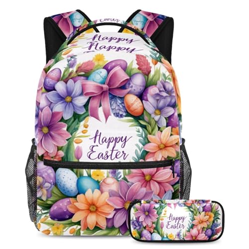 Sac à livres de voyage violet et sa trousse assortie pour les sorties des ados