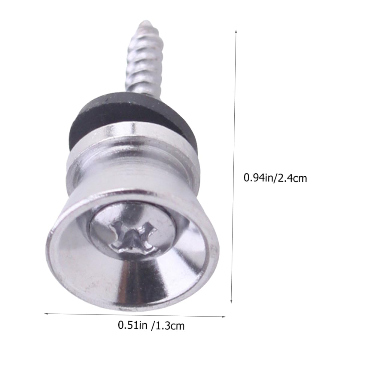 Garneck 2 Pack Guitar Strap Locks Set Metal Guitar Strap Buttons Bass Safe Durable Locks