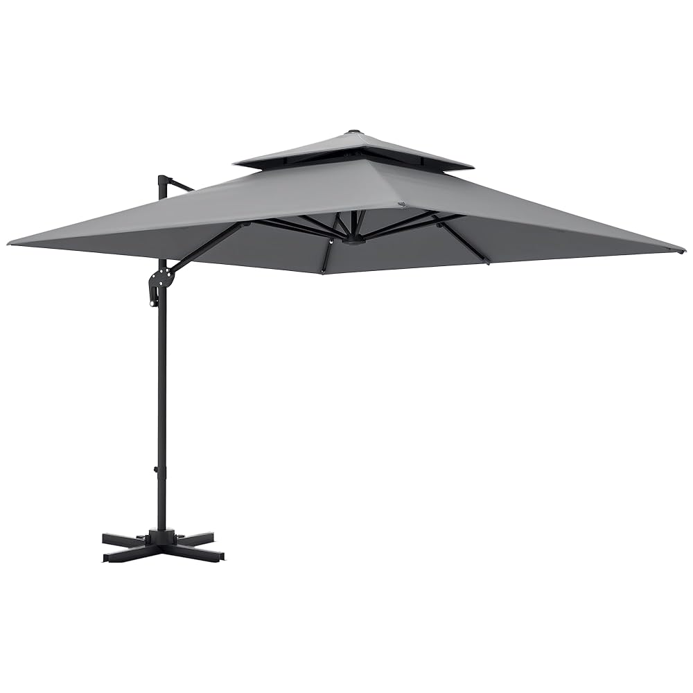 Beach Umbrella Outsunny 10' X 10' Patio Umbrella Outdoor Square