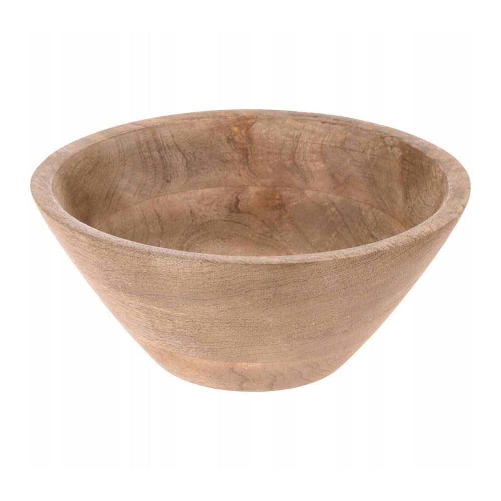 Genérico Cuenco de Madera de Mango Natural, 20 cm x 20 cm