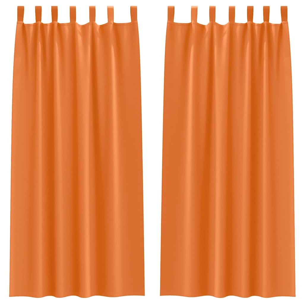 Rideau occultant orange clair 260x140 cm pour salon et chambre