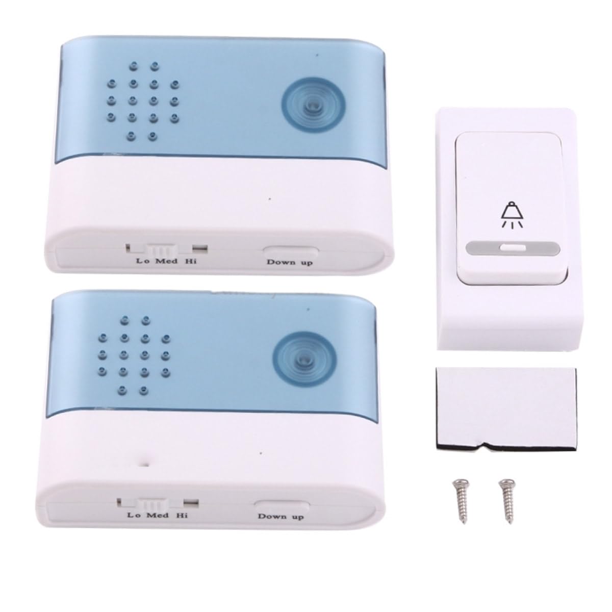 UPTO DATE PRODUCTS Double Receiver Wireless Doorbell Door Chime + 38 Polyphonic Ring Tones Wireless Door Chime (38 Tunes) with Dual Receiver, Remote Control Distance: 120m-picture-46