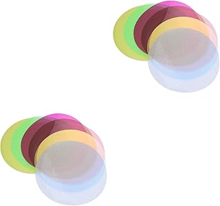 SOLUSTRE 16 pcs lampshade Film Lighting gels Transparent Color Gel Filter Gel Filters for Lights Transparent Lighting Color Film Camera Light gels Flash gels Color Filter PVC Toning a4