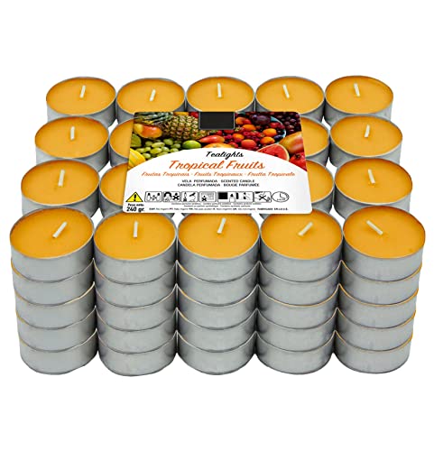 Lumar Aromatic Velas de té aromáticas (Tropical Fruit 100 Velas)