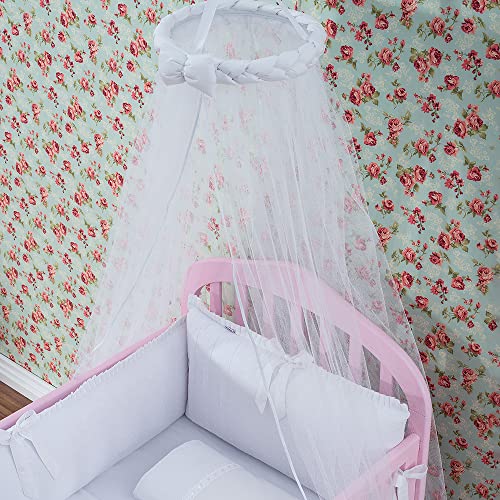 Biramar Baby Mosquiteiro De Teto Trança Branco Branco