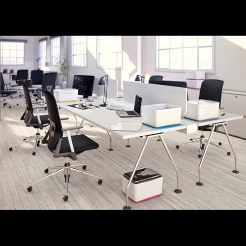 Leitz MyBox Pequeña con tapa, Caja de almacenaje para casa o la oficina, 5 litros, A5, Blanco/Rosa metalizado, Plástico brillante, 52291023 - imagen 30