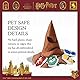 Harry Potter House Sorting Hat Burrow Pet Toy | Hundespielzeug Sortierhut mit Haus Plüsch Abnehmbare Teile | Sortierhut Burrow Spielzeug für Hunde | Crinkle Hundespielzeug Hund Kauspielzeug