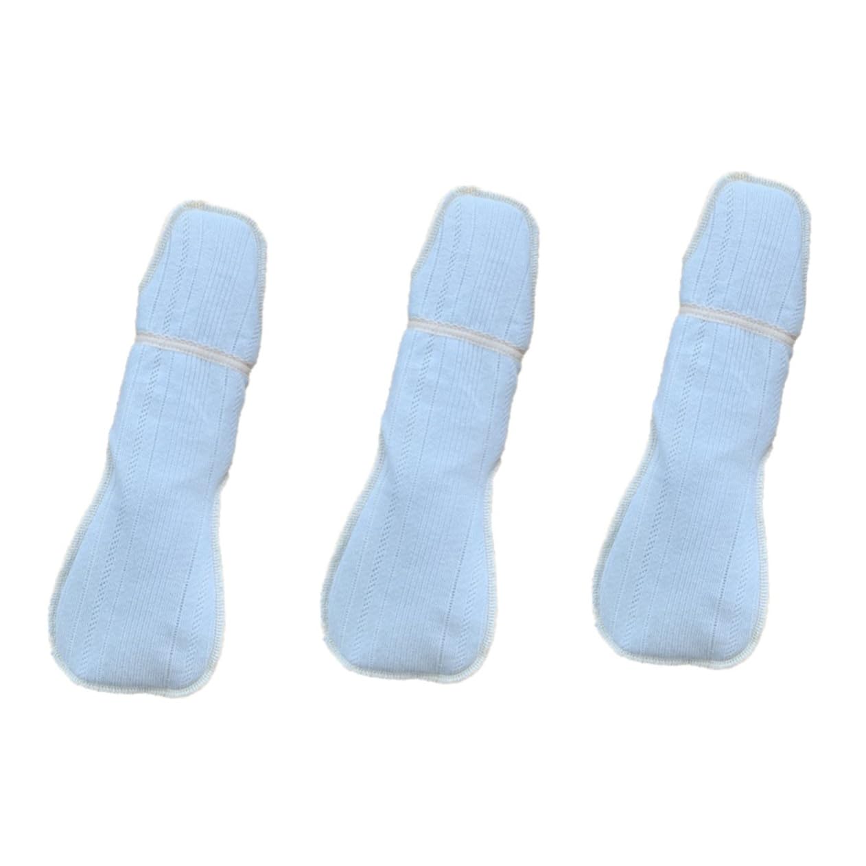 3piezas Compresas Menstruales De Algodón Reutilizables y Lavables De Protección Efectiva Contra Fugas Laterales Color Aleatorio Comodidad Para Ciclo Menstrual Femenino