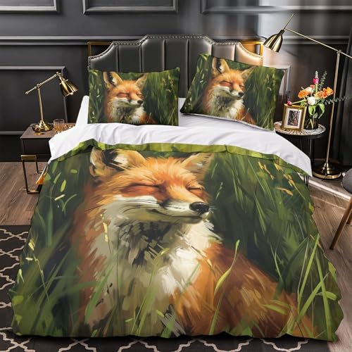 Housses de couettes microfibre super douce et respirante imprimé jungle 3d - 4
