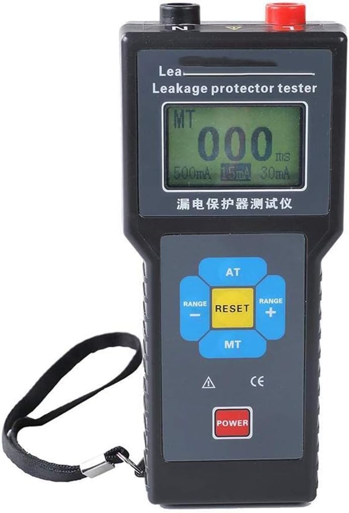 Leakage protector tester Leakage Detector With Range 0ms to 999ms leakage current range 15mA to 500mA