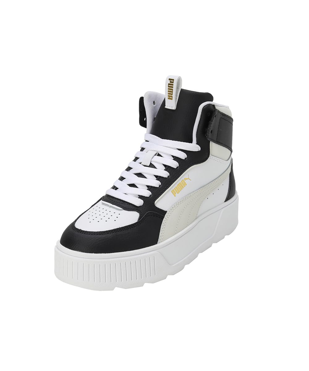 Puma Womens Karmen Rebelle Mid White-Vapor Gray-Black Sneaker - 7 UK (38721311) (B0CCYX5Y28) Amazon Price History, Amazon Price Tracker
