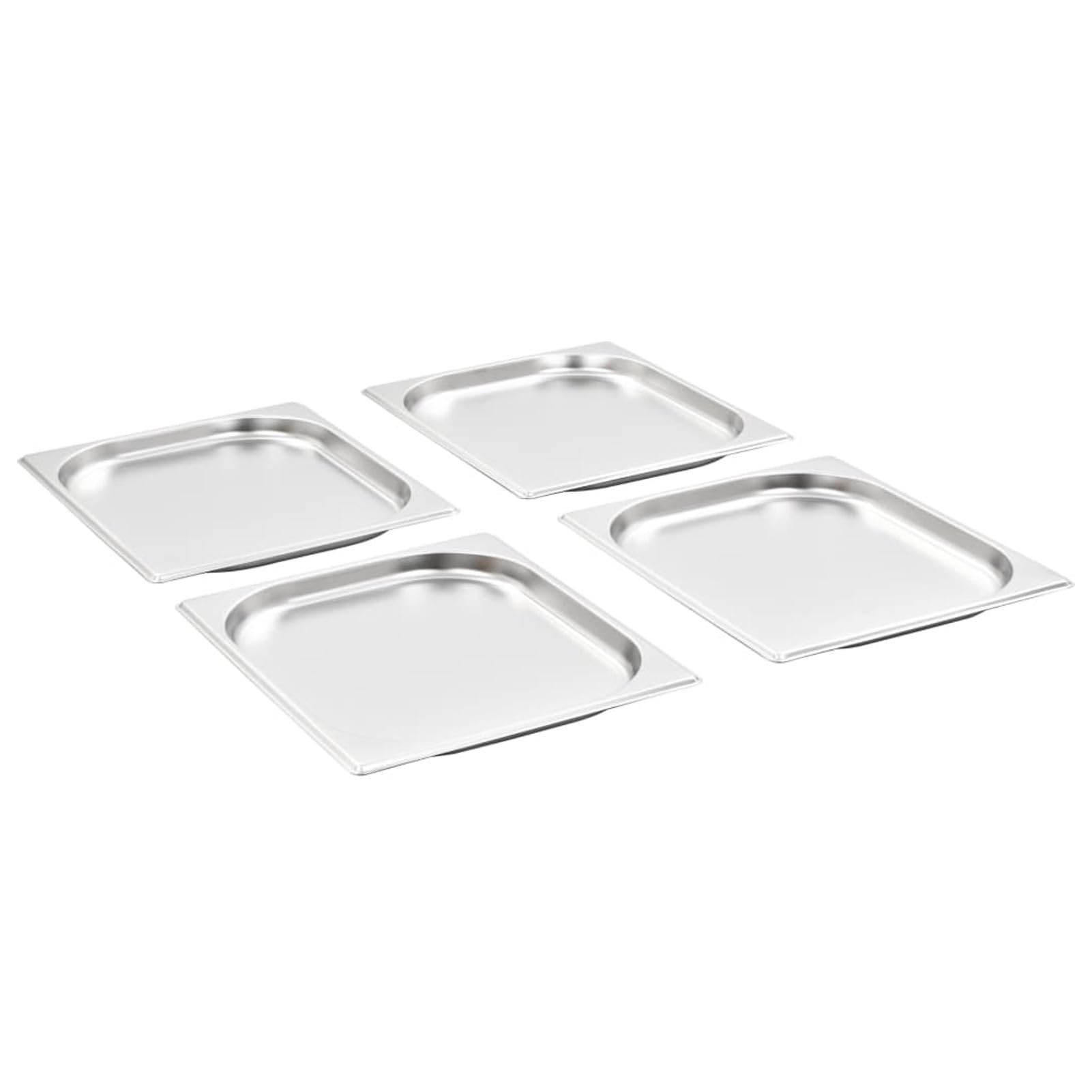 Contenitori Gastronorm 8 pz GN 1/2 20 mm in Acciaio Inox,Accessori Strumenti Cucina,Accessori per scaldavivande a Vapore,Vaschette per scaldavivande a Vapore(SPU:50885)