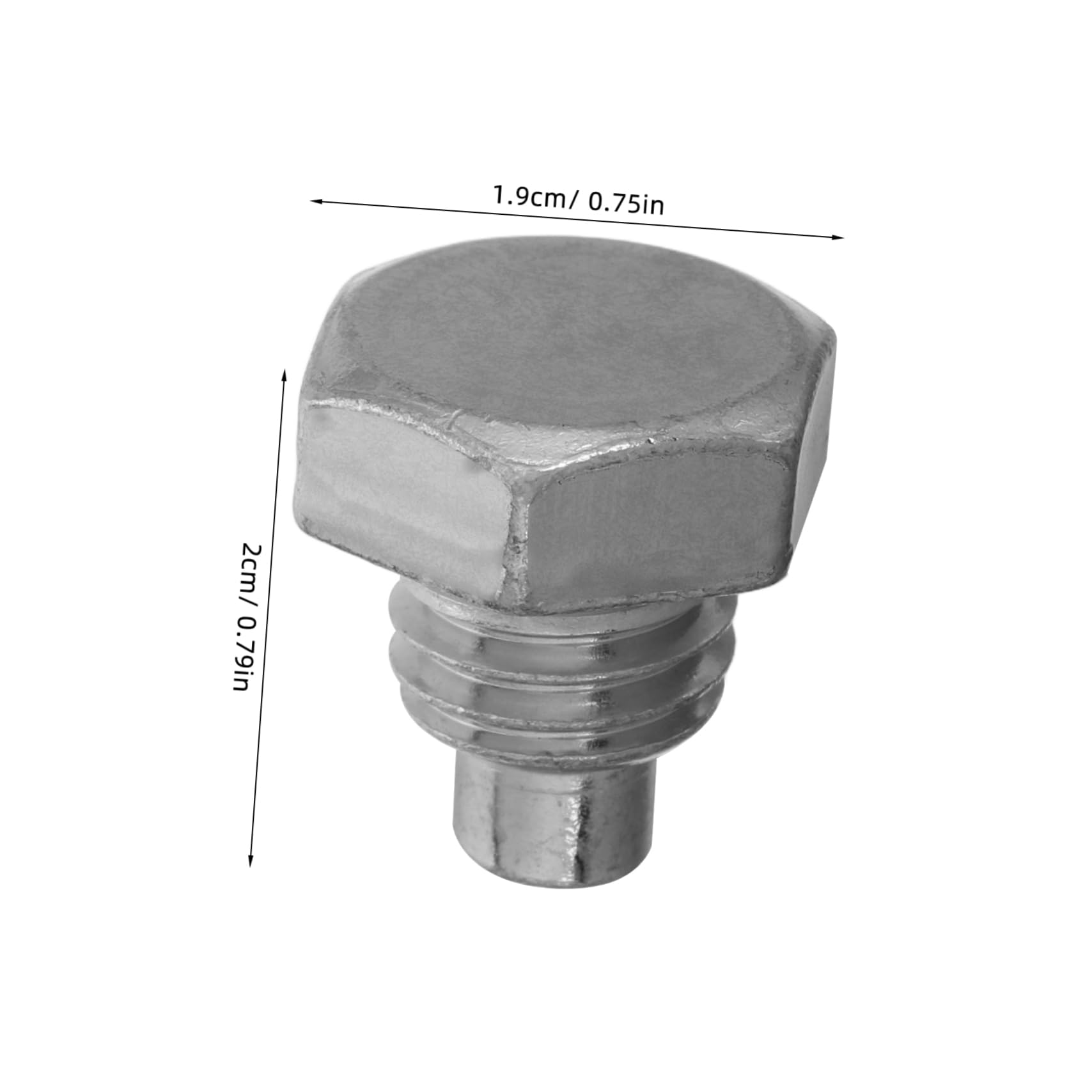 GRIRIW Car Floor Jacks Handle Bolts 5 Pack Short Replacement Screws for Jack Rod